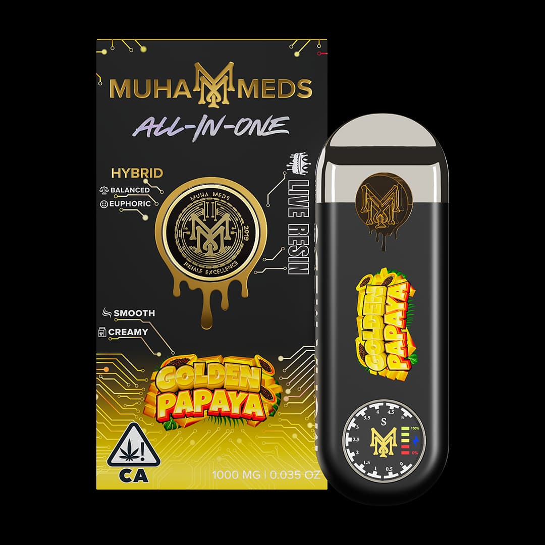 Golden Papaya — Hybrid All-In-One hemp-derived THC product by Puff Puff Depot