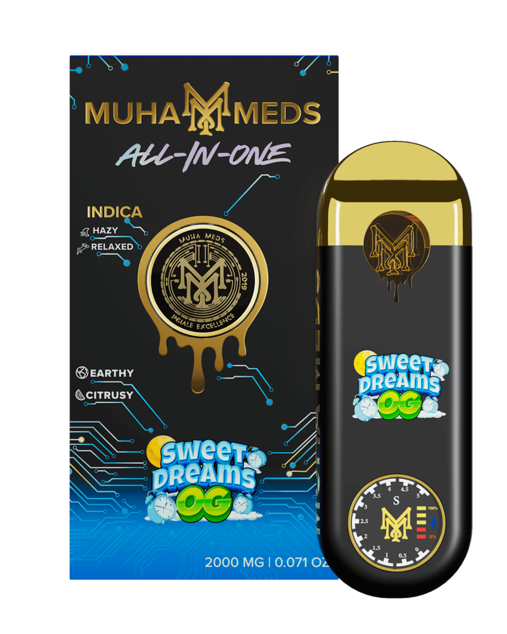 Sweet Dreams OG 2g — Indica Disposables hemp-derived THC product by Puff Puff Depot