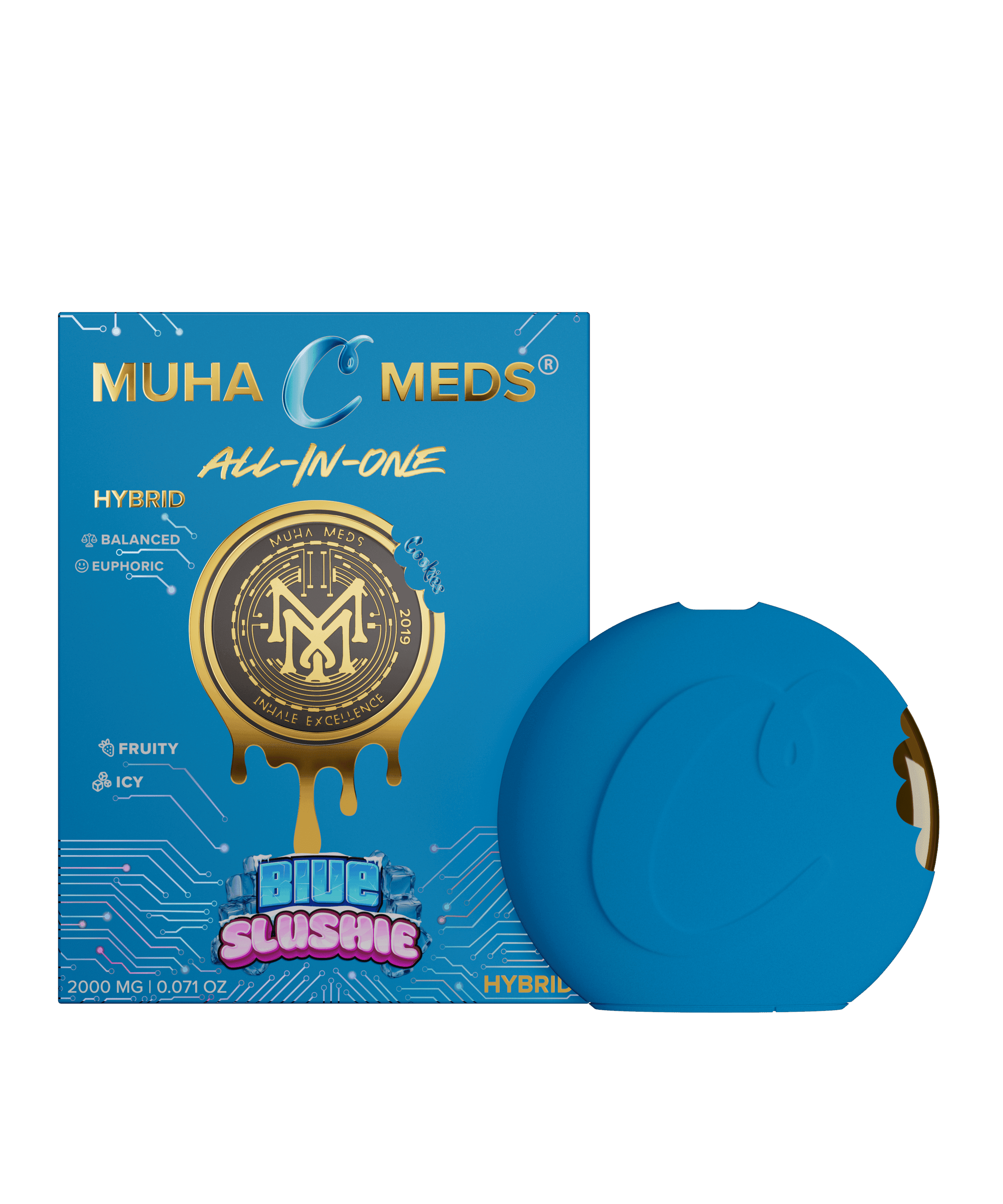 Blue Slushie 2g (Cookies) — Hybrid Disposables hemp-derived THC product by Puff Puff Depot
