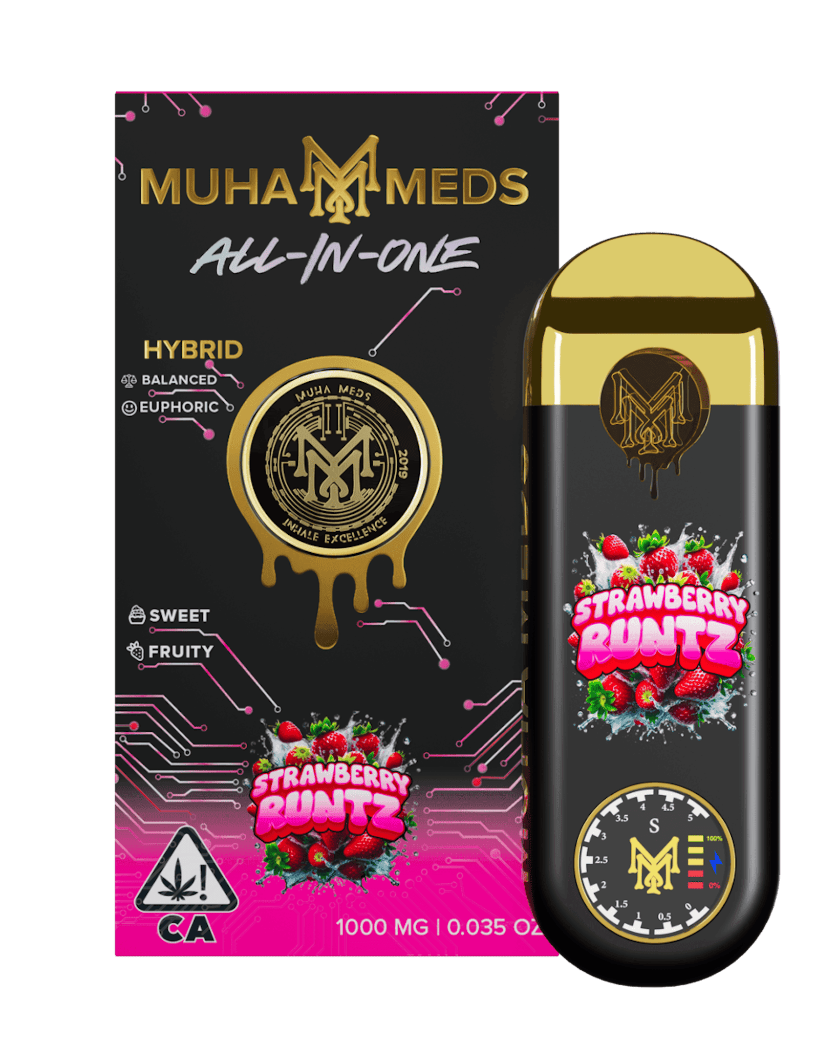 Strawberry Runtz 1g — Indica Disposables hemp-derived THC product by Puff Puff Depot