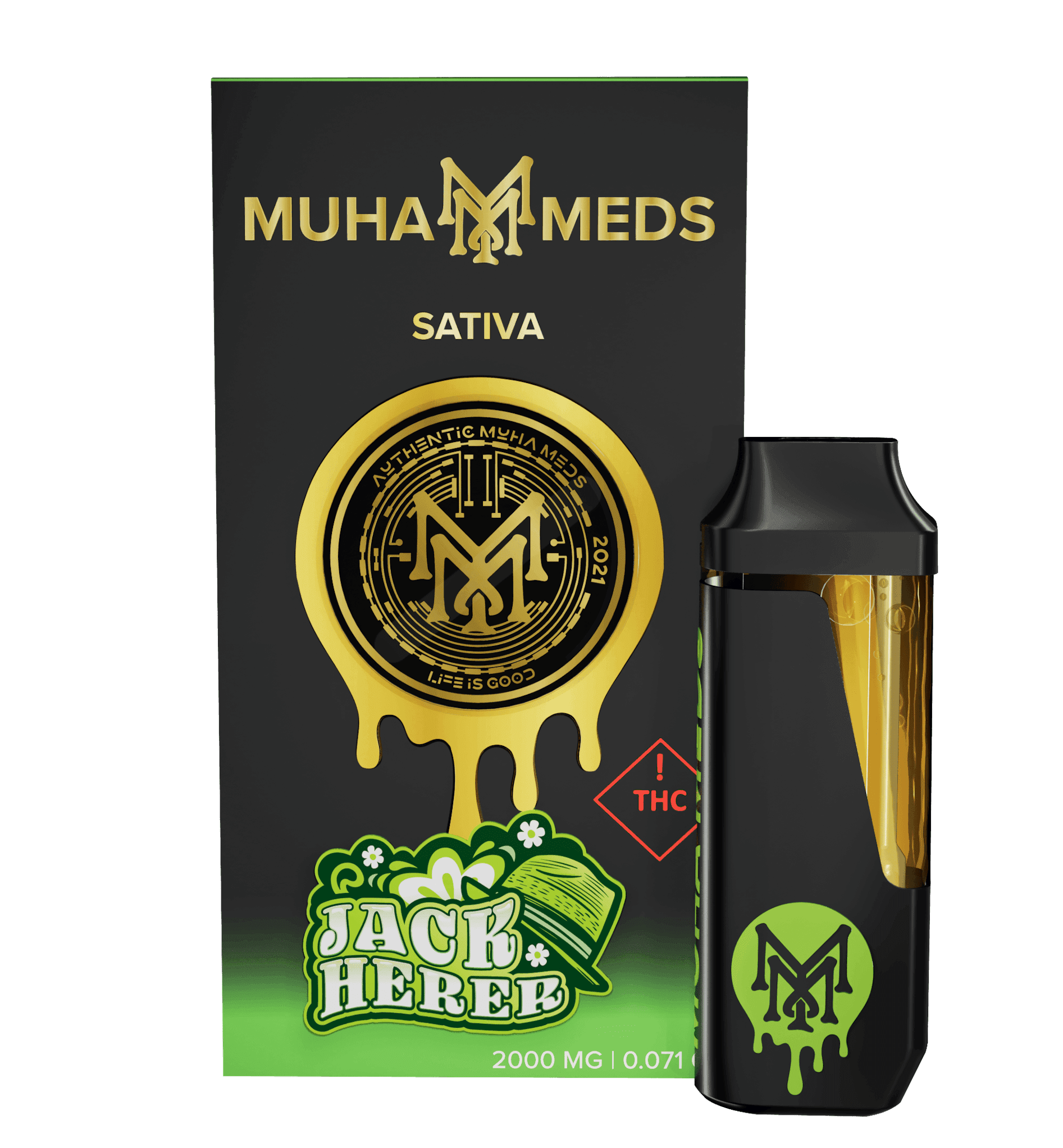 Jack Herer 2g — Sativa Disposables hemp-derived THC product by Puff Puff Depot