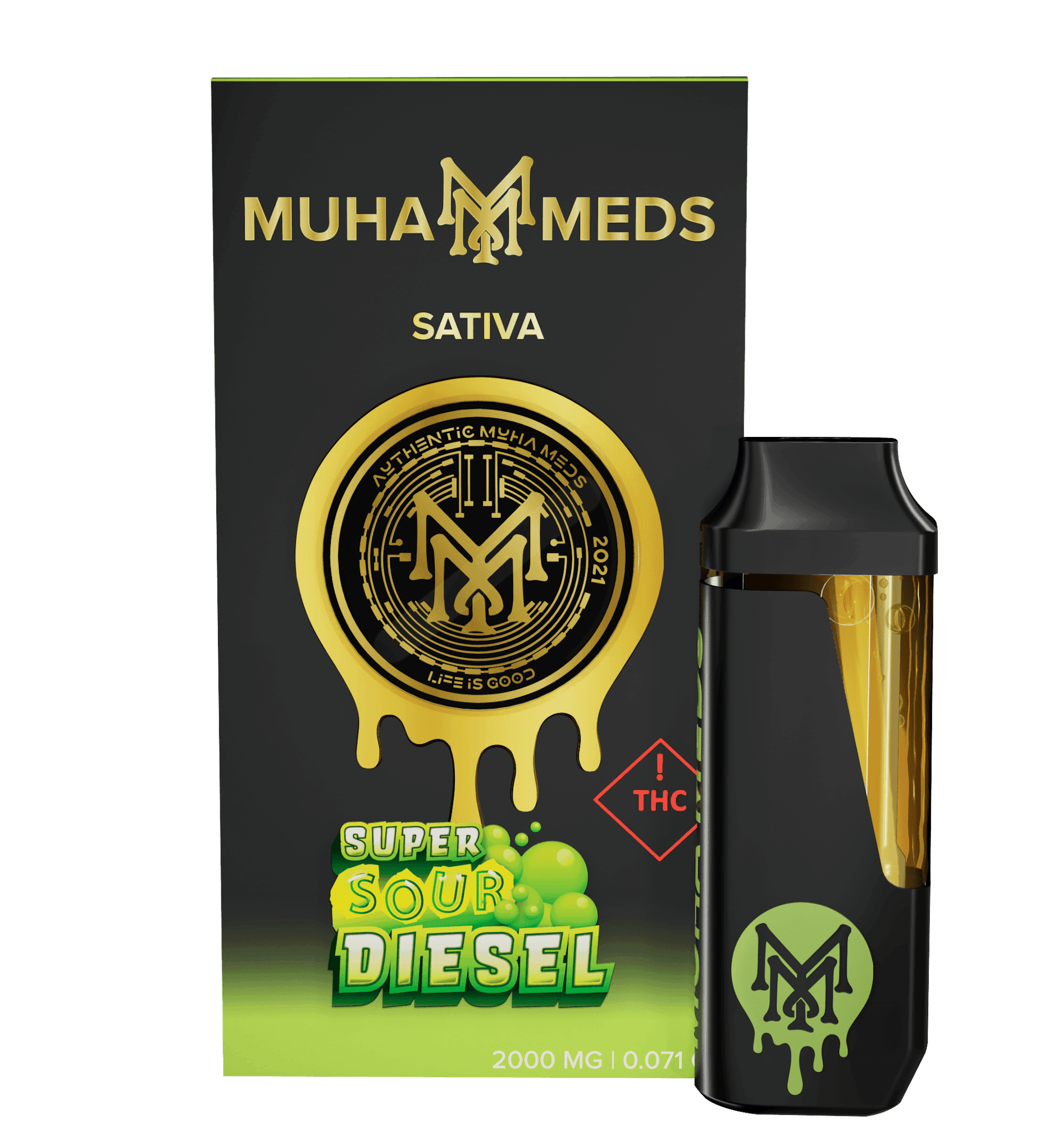 Super Sour Diesel 2g — Sativa Disposables hemp-derived THC product by Puff Puff Depot