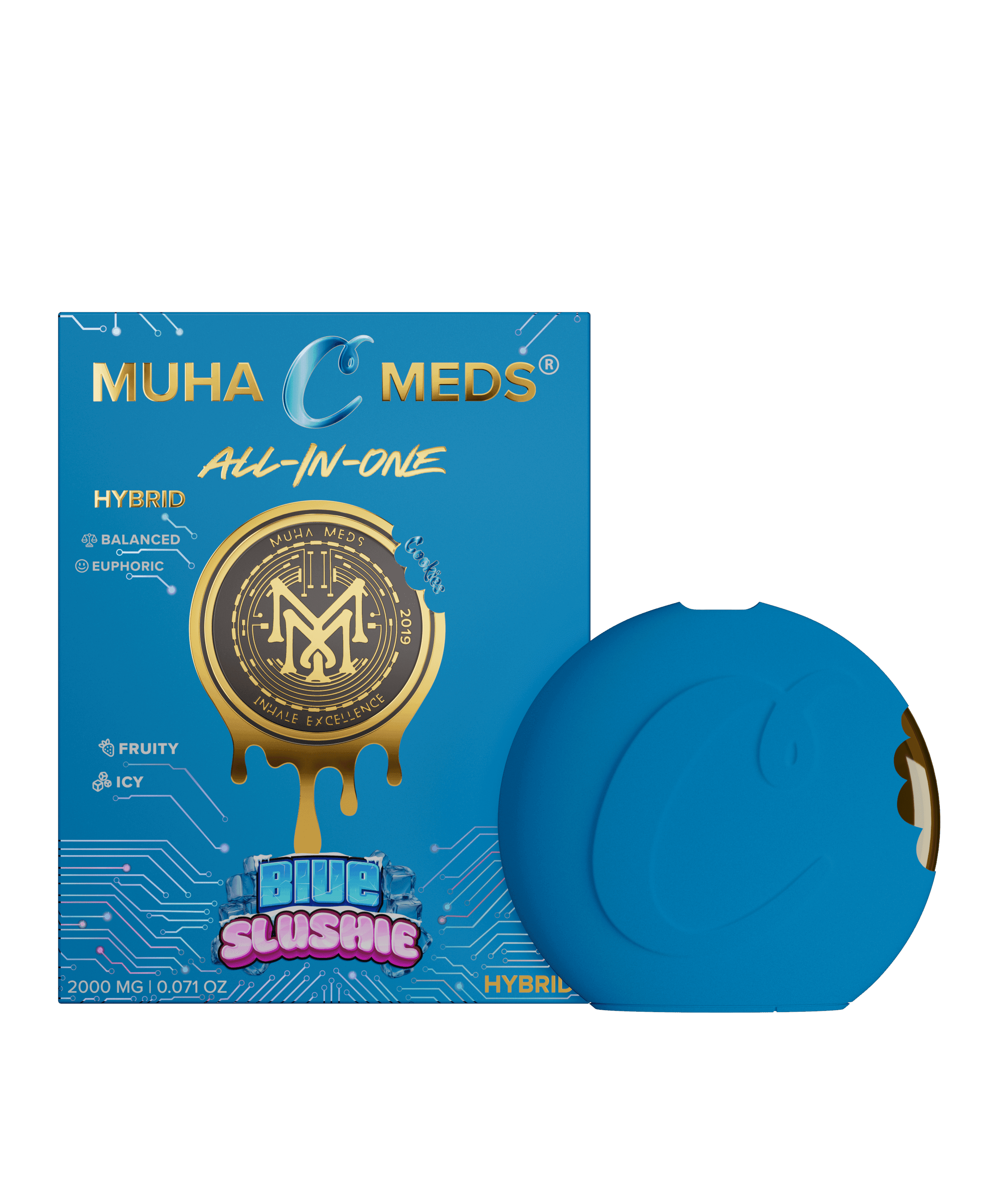 Blue Slushie 2g (Cookies) — Hybrid Disposables hemp-derived THC product by Puff Puff Depot